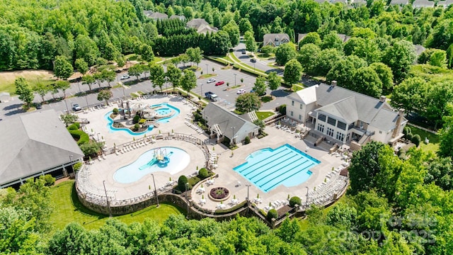 1001 Linn Cv, Waxhaw, NC 28173 - bird's eye view of a pool area