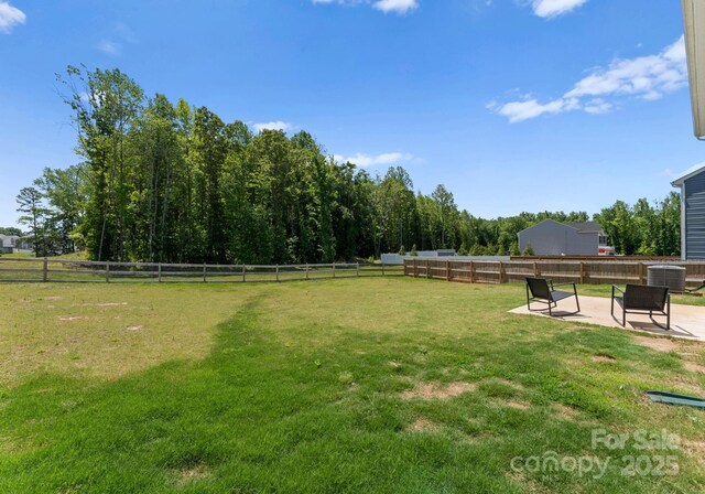 110 Browband St, Troutman, NC 28166 - view of yard with a patio and central air condition unit
