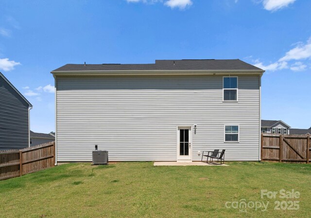 110 Browband St, Troutman, NC 28166 - rear view of house featuring a patio area and cooling unit