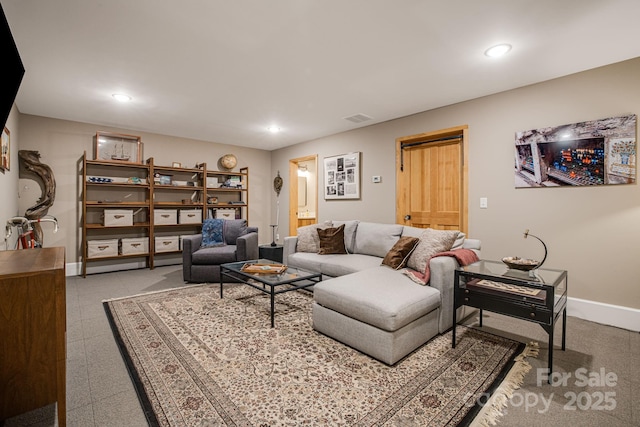 7 Bee Balm Way, Asheville, NC 28804 - living area featuring baseboards and recessed lighting