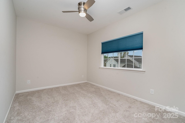 829 River Park Rd, Belmont, NC 28012 - empty room with a ceiling fan, carpet flooring, and baseboards
