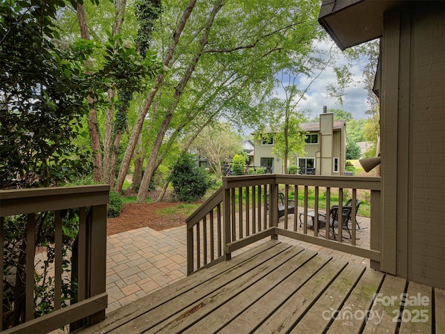 4025 Woodfox Dr, Charlotte, NC 28277 - view of wooden terrace