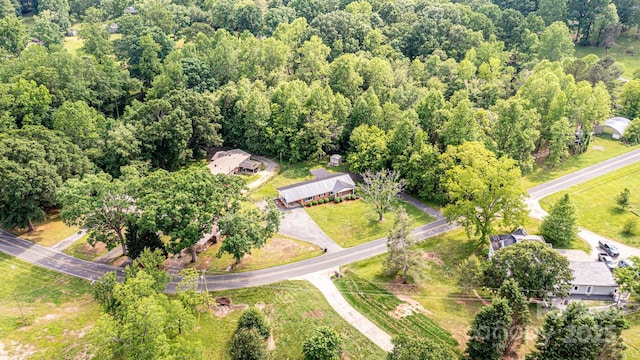 1094/1092 Curve View Rd, Lincolnton, NC 28092 - aerial view of property and surrounding area with a forest