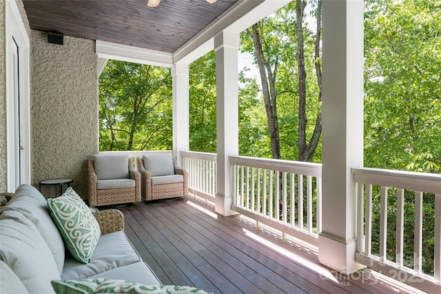 20 E Owl Creek Ln, Fairview, NC 28730 - view of wooden porch