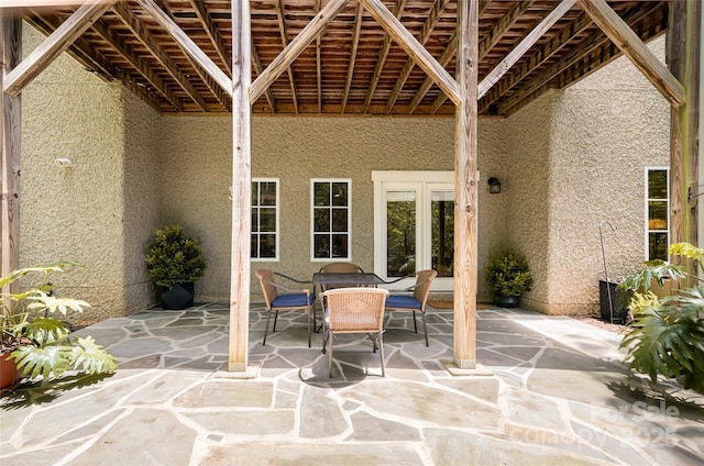 20 E Owl Creek Ln, Fairview, NC 28730 - view of patio with outdoor dining area