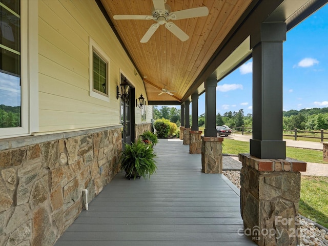 2521 Neely Store Rd, Rock Hill, SC 29730 - porch with ceiling fan