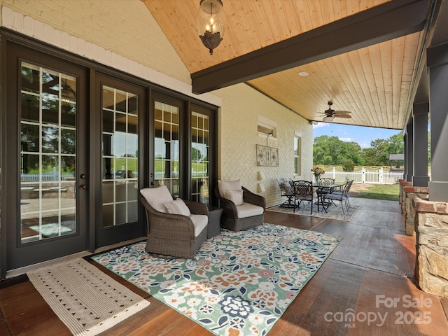 2521 Neely Store Rd, Rock Hill, SC 29730 - view of patio / terrace featuring outdoor dining area and a ceiling fan