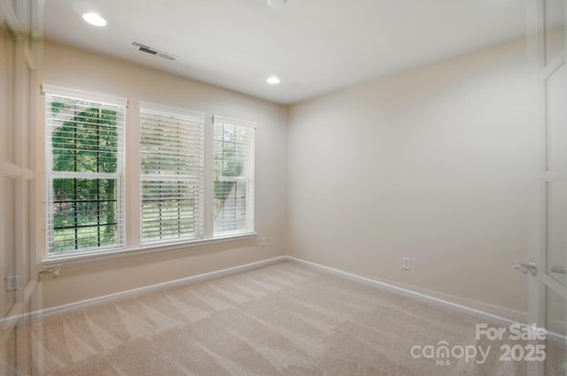 1030 Pinehurst Ln, Fort Mill, SC 29707 - empty room featuring baseboards, light carpet, and recessed lighting