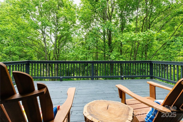 214 Hidden Creek Ln, Burnsville, NC 28714 - view of wooden terrace