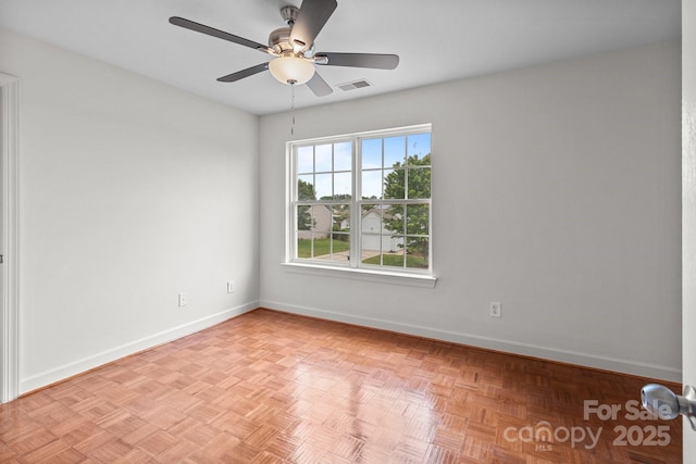 1534 Piney Church Rd, Concord, NC 28025 - spare room featuring baseboards and ceiling fan