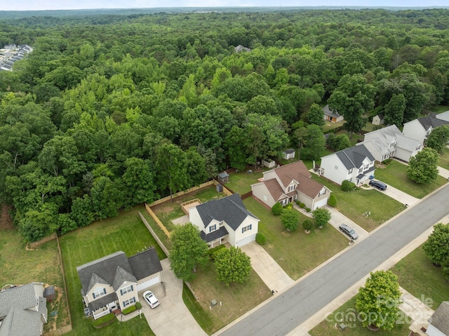 1534 Piney Church Rd, Concord, NC 28025 - aerial perspective of suburban area featuring a forest