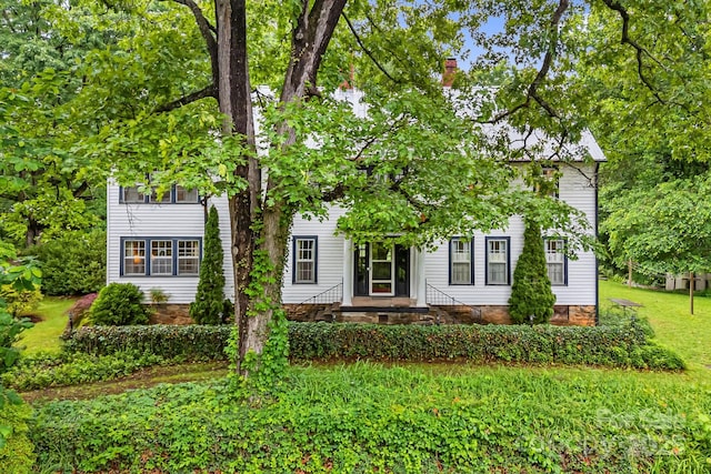 1186 US-70 Hwy, Black Mountain, NC 28711 - view of front of home with a chimney and a front yard