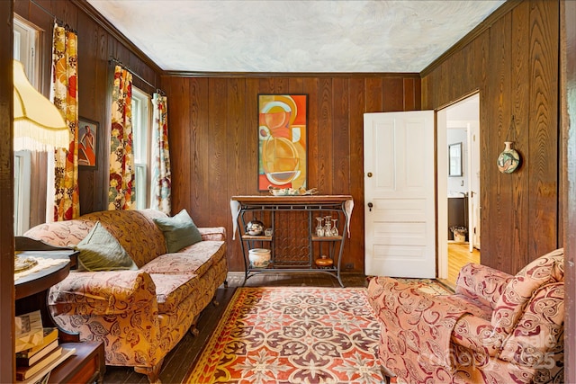1186 US-70 Hwy, Black Mountain, NC 28711 - living area featuring wood walls and wood finished floors
