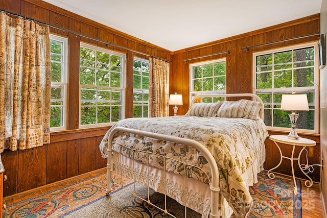 1186 US-70 Hwy, Black Mountain, NC 28711 - bedroom featuring wooden walls and wood finished floors