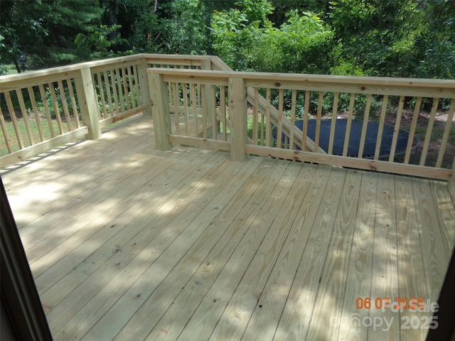 1203 Dudley Shoals Rd, Granite Falls, NC 28630 - wooden terrace with view of scattered trees