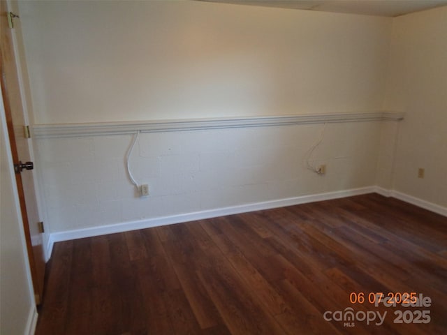 1203 Dudley Shoals Rd, Granite Falls, NC 28630 - spare room featuring wood finished floors and baseboards