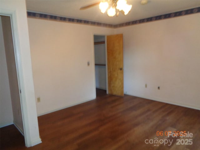 1203 Dudley Shoals Rd, Granite Falls, NC 28630 - unfurnished bedroom with wood finished floors