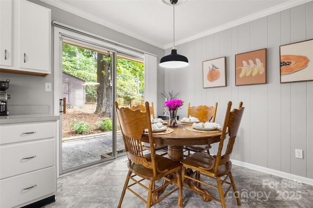 3900 Langley Rd, Charlotte, NC 28215 - dining area with ornamental molding and baseboards