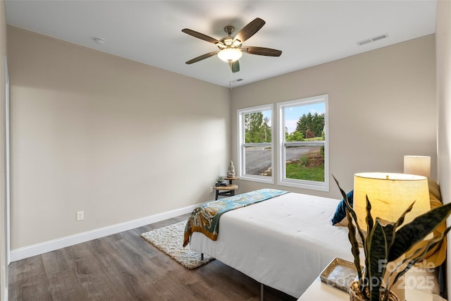 43 Clarks Chapel Ext, Weaverville, NC 28787 - bedroom featuring wood finished floors, baseboards, and a ceiling fan