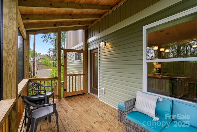 43 Clarks Chapel Ext, Weaverville, NC 28787 - view of wooden terrace