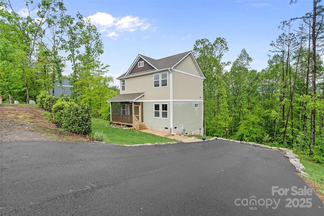 43 Clarks Chapel Ext, Weaverville, NC 28787 - view of front of home with crawl space