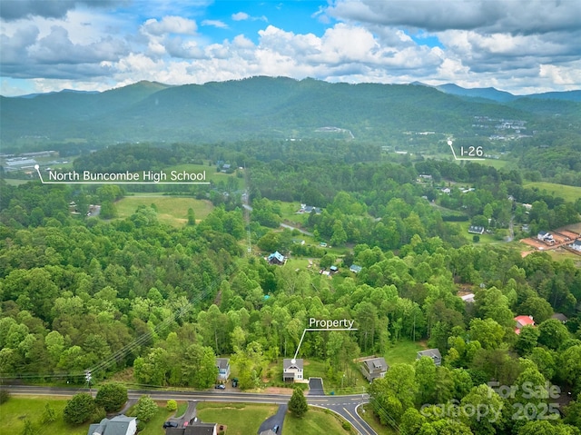 43 Clarks Chapel Ext, Weaverville, NC 28787 - drone / aerial view of a mountainous background