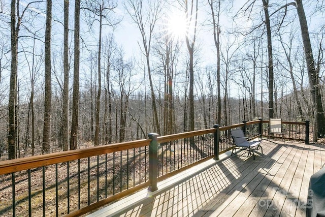 491 Mckenzie Way S, Old Fort, NC 28762 - view of wooden terrace