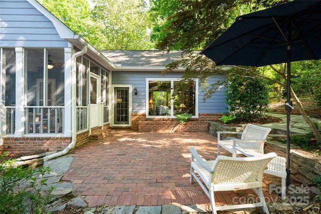 287 Anne St, Rutherfordton, NC 28139 - view of patio with a sunroom