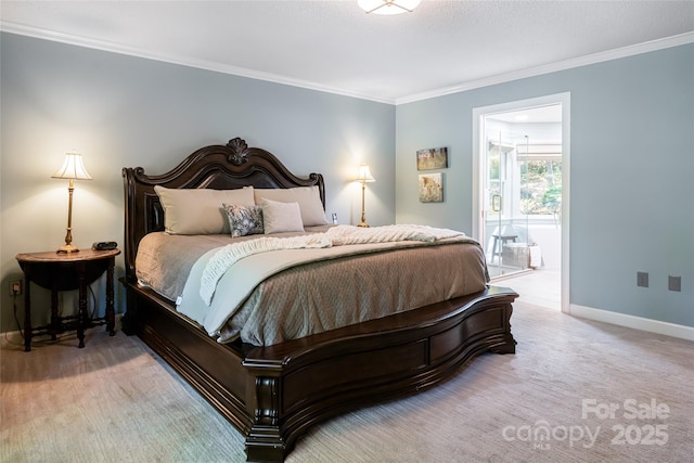 287 Anne St, Rutherfordton, NC 28139 - bedroom with ornamental molding, baseboards, and connected bathroom