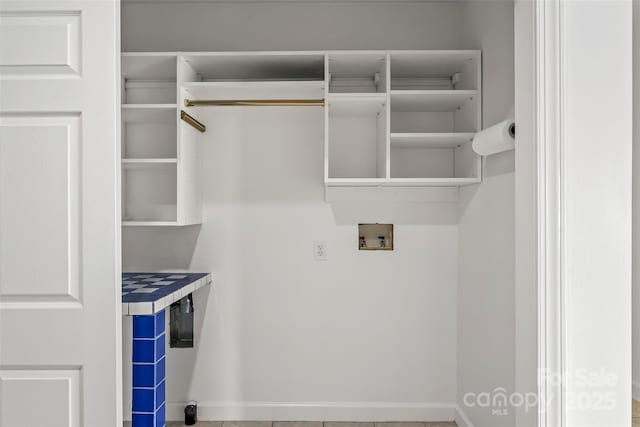 2218 Mallard Cove Dr, Nebo, NC 28761 - laundry room with hookup for a washing machine and baseboards