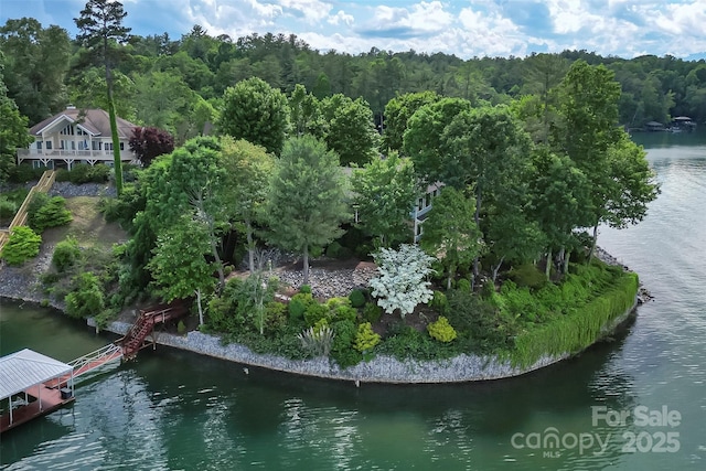 2218 Mallard Cove Dr, Nebo, NC 28761 - drone / aerial view of a large body of water and a forest