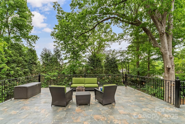 26 White Oak Rd, Asheville, NC 28803 - view of patio with outdoor lounge area
