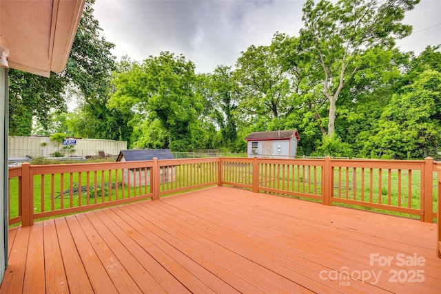 275 N Garrison Rd, Rock Hill, SC 29730 - deck with a storage shed, an outbuilding, and view of scattered trees