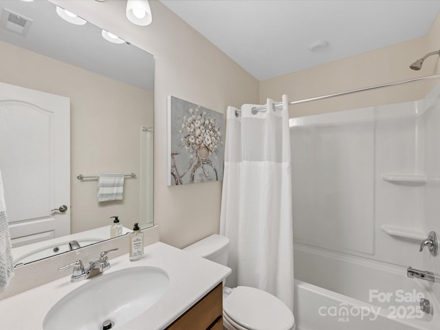 603 Southstone Dr, Matthews, NC 28104 - bathroom with toilet, shower / bath combo, and vanity