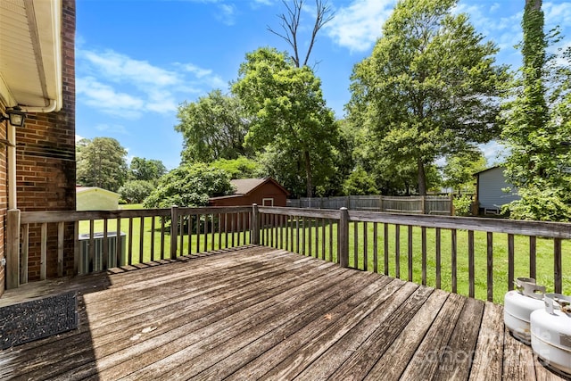 113 Helena St, Mount Holly, NC 28120 - view of wooden deck
