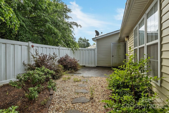 112 Dujon Ct, Mount Holly, NC 28120 - view of yard with fence and a patio area
