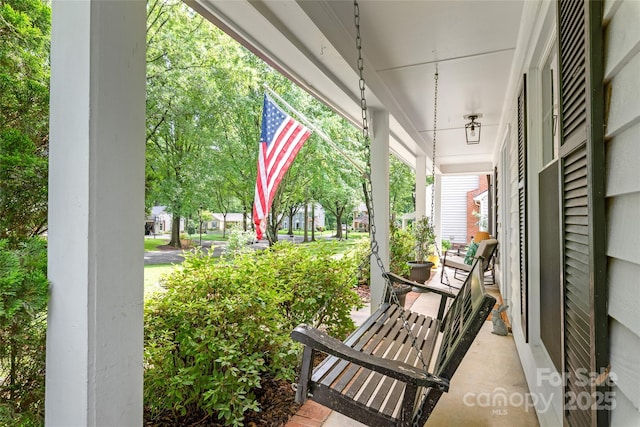 view of patio / terrace with a porch