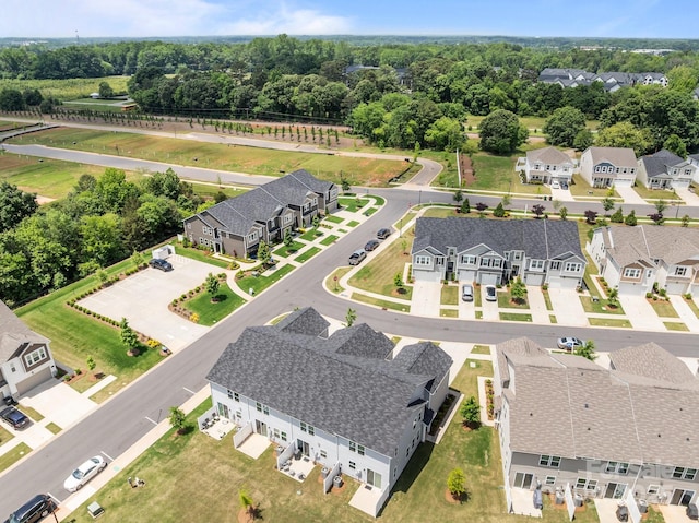 5625 Axil Ln, Charlotte, NC 28269 - aerial perspective of suburban area with a tree filled landscape