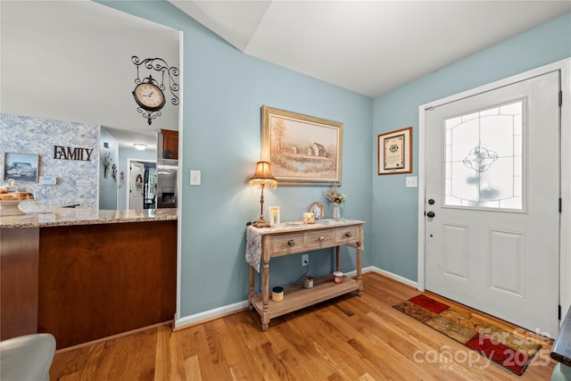 5764 Grassy Creek Rd, Denver, NC 28037 - foyer featuring wood finished floors and baseboards