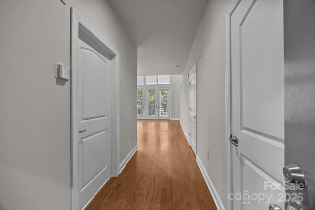 120F Steinbeck Way, Mooresville, NC 28117 - hallway featuring wood finished floors and baseboards