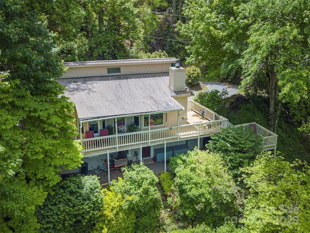 227 Soco Acres Rd, Maggie Valley, NC 28751 - back of property featuring roof with shingles