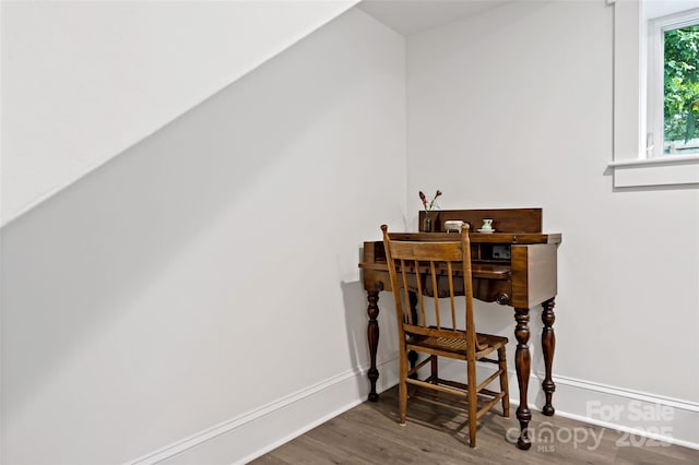 24 Browndale Rd, Asheville, NC 28805 - home office with wood finished floors and baseboards