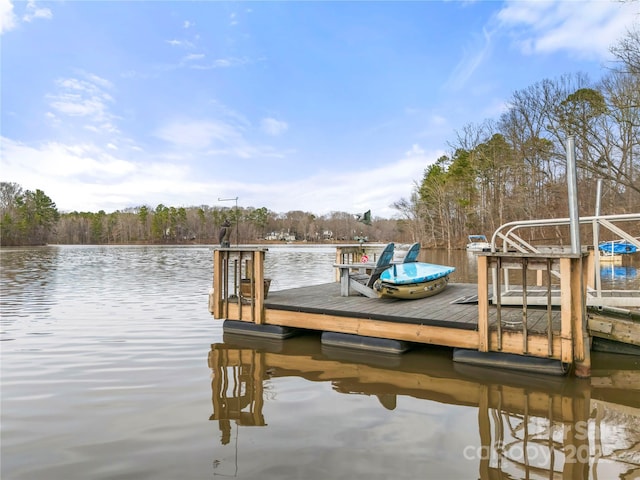 3115 Duck Point Dr, Monroe, NC 28110 - dock featuring a water view