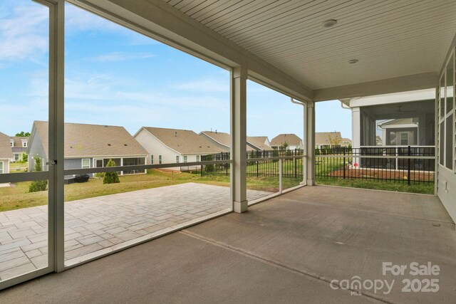 7332 Jolly Brook Dr, Charlotte, NC 28215 - view of patio with a residential view