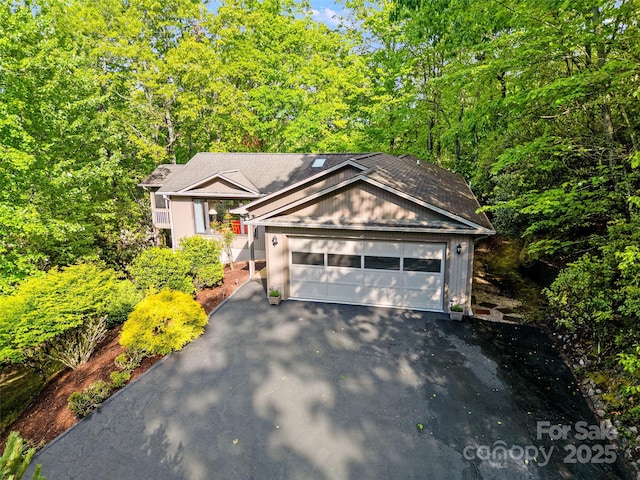 view of front of home featuring a garage