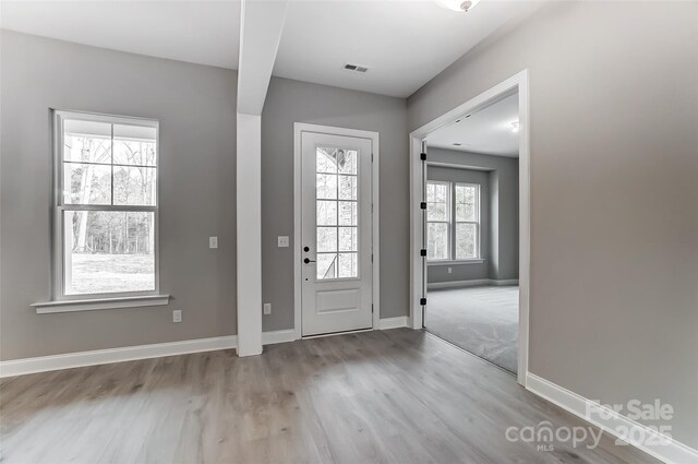7517 Lancaster Hwy Unit 5, Waxhaw, NC 28173 - entryway with wood finished floors and baseboards