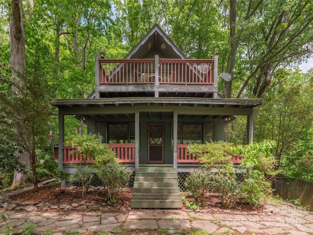 318 Sandsridge Way, Waynesville, NC 28785 - view of front of property featuring covered porch