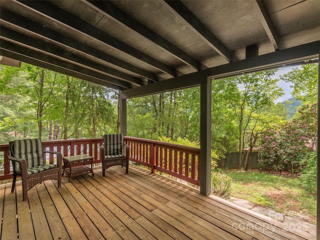 318 Sandsridge Way, Waynesville, NC 28785 - deck featuring fence