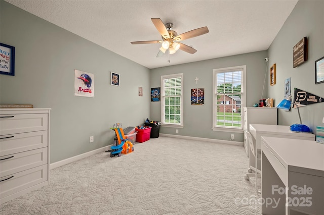 144 Chickasaw Dr, Shelby, NC 28152 - carpeted bedroom featuring baseboards and ceiling fan