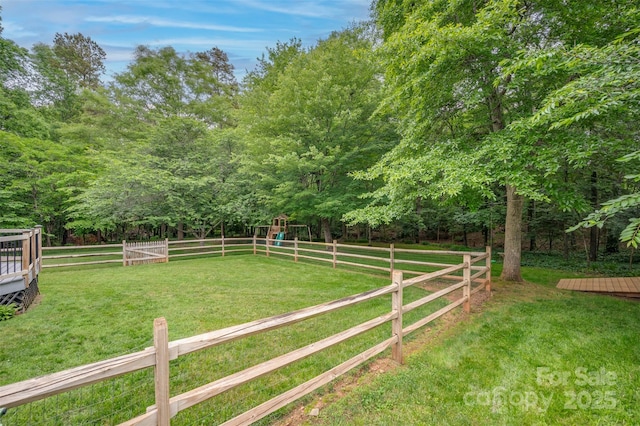 144 Chickasaw Dr, Shelby, NC 28152 - view of yard featuring a playground